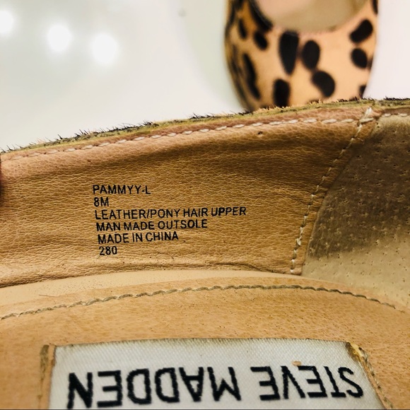 Steve Madden Pammyy L Leopard Platform Wedge - Picture 8 of 8